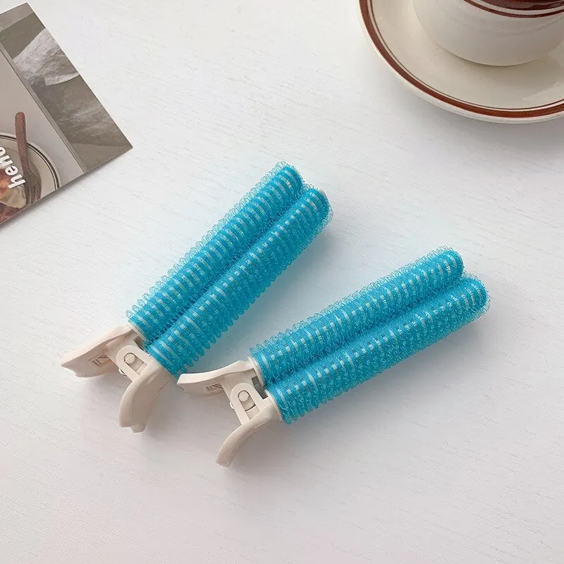 6PCS Cranial Hair Roots Pomade Clip Curl Barrel Headpiece Fixed Hair Pomade Clip Plastic Hair Clips Hair Roller