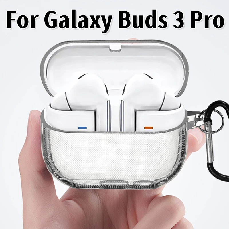 Buds 3 Pro Cover for Samsung Galaxy Buds3 Pro Case HD Shockproof Shell for Buds3 Pro Buds3pro Transparent Shockproof Bumper 2024