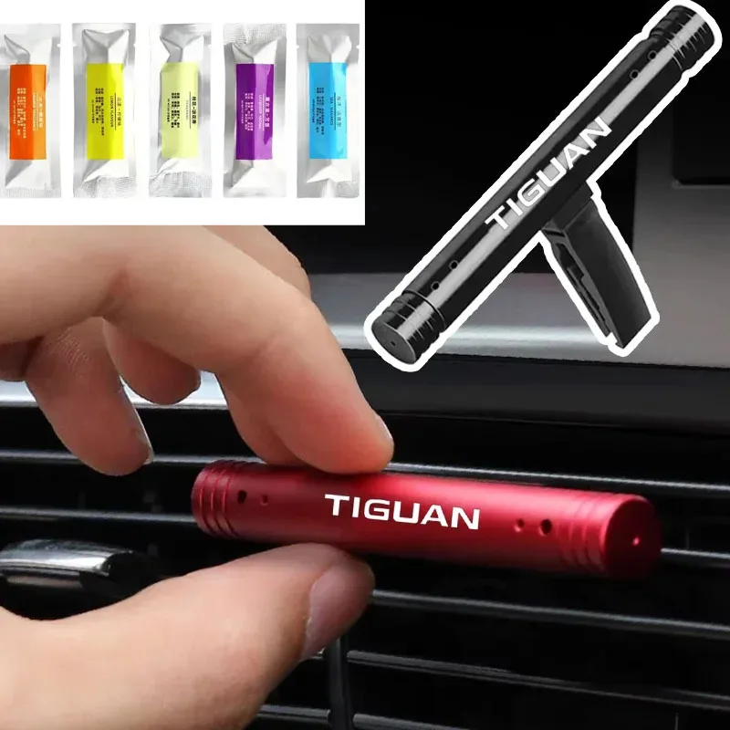 For Volkswagen VW Tiguan Logo Car Air Outlet Perfume Air Vent Conditioning Clip Pendant Auto Special Air Freshener
