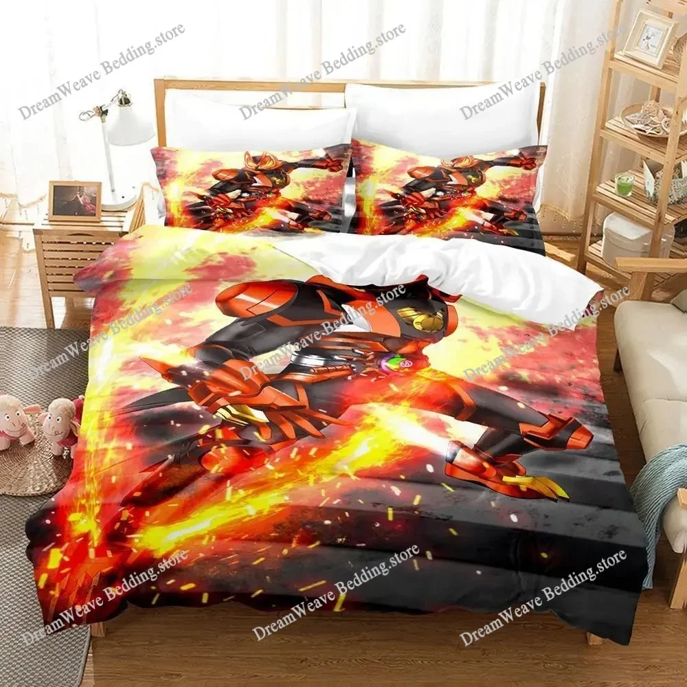 3D Printed Anime K-Kamen Rider Geats Bedding Set Duvet Cover Bedroom Comforter Single Twin King _Size Quilt Cover Home Textiles9