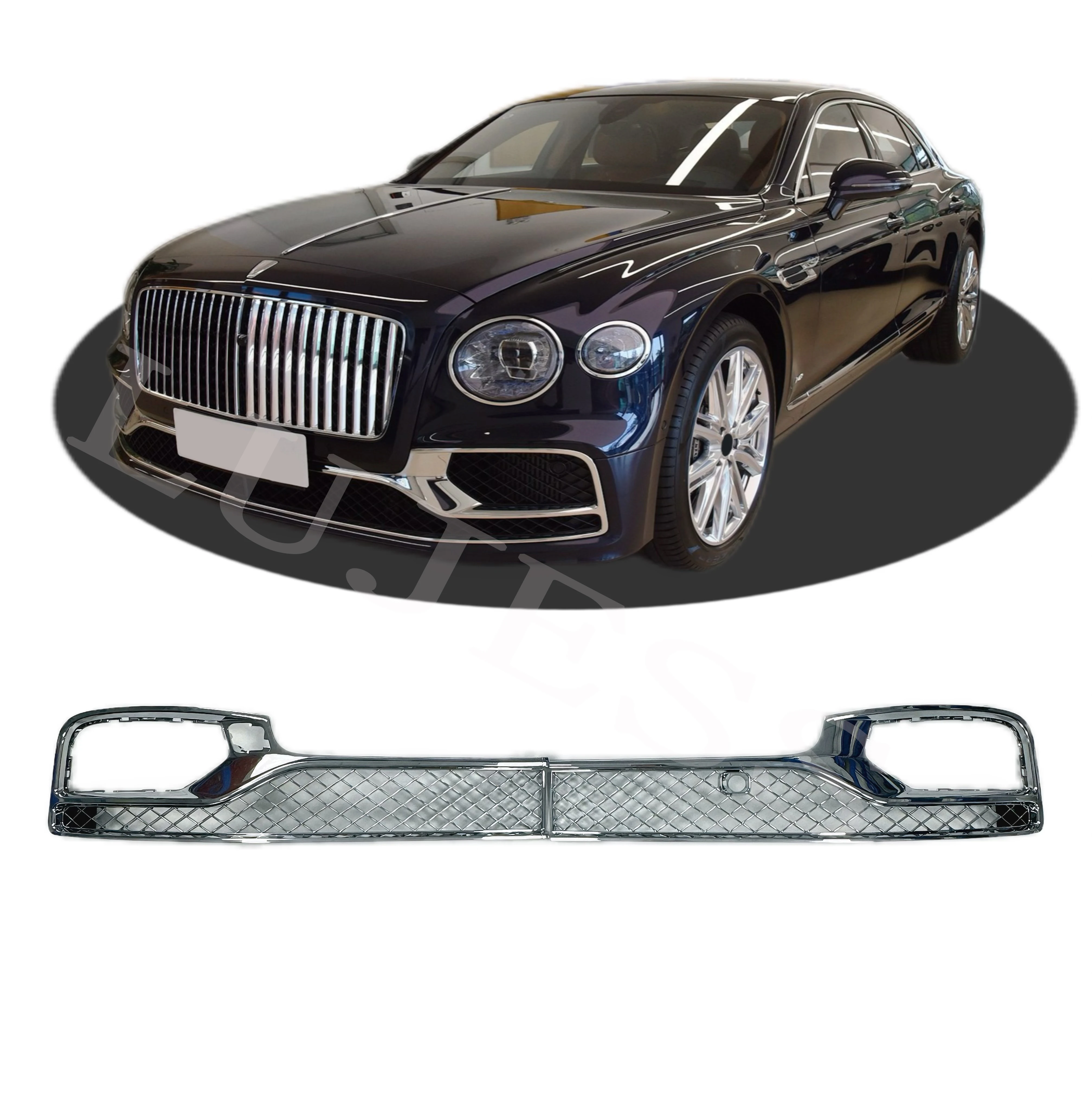 High Quality Brand New Car Parts Chrome Style Front Bumper Net Grill Grills Lower Grille For Bentley Flying Spur 2021 3SE807647