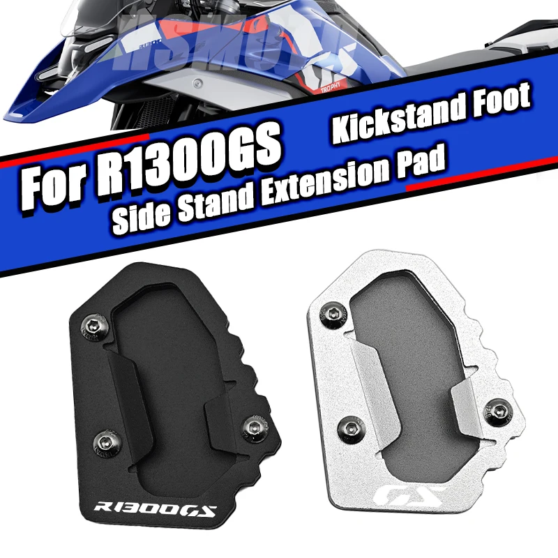 For BMW R1300GS Motorcycle Kickstand Foot R 1300 GS ADV Adventure GS1300 2023 2024 Side Stand Extension Pad Support Plate