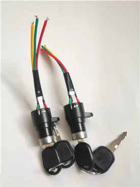 

2 Pcs Electric Bicycle Power Lock Small Head Ignition Switch Lock Simple Electric Vehicle Key Switch Lock