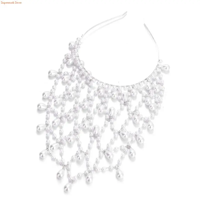 

Q5WE сверкающий жемчуг, украшения для волос, женские головные уборы, конкурсы, выпускные вечера, свадьба