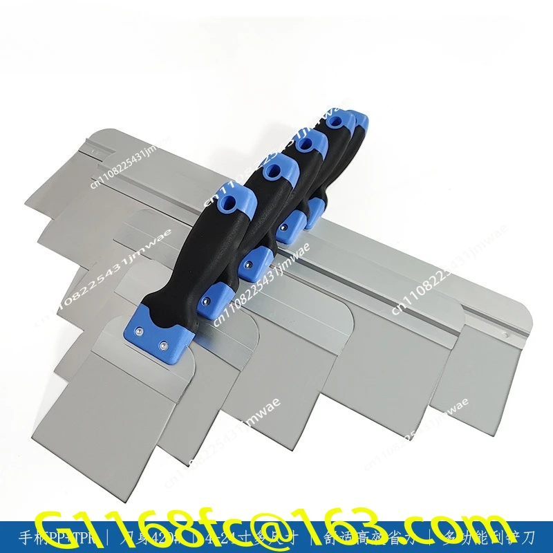 6 20 24 Inch Stainless Steel Shovel Strong and Wear-resistant Large Scraping Putty Plastering Cleaning Tool