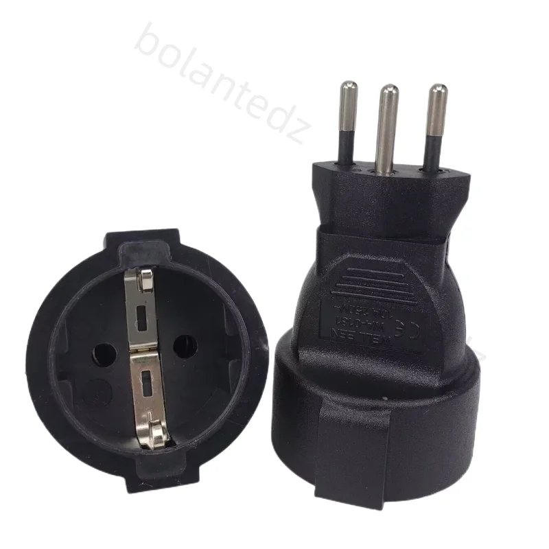CH TO EU, 3-pinowy szwajcarski adapter gniazda szwajcarskiej wtyczki niemieckiej UE konwerter wtyczki WA-0181 szwajcarskie wtyczki zamieniają się na wtyczki francuskie