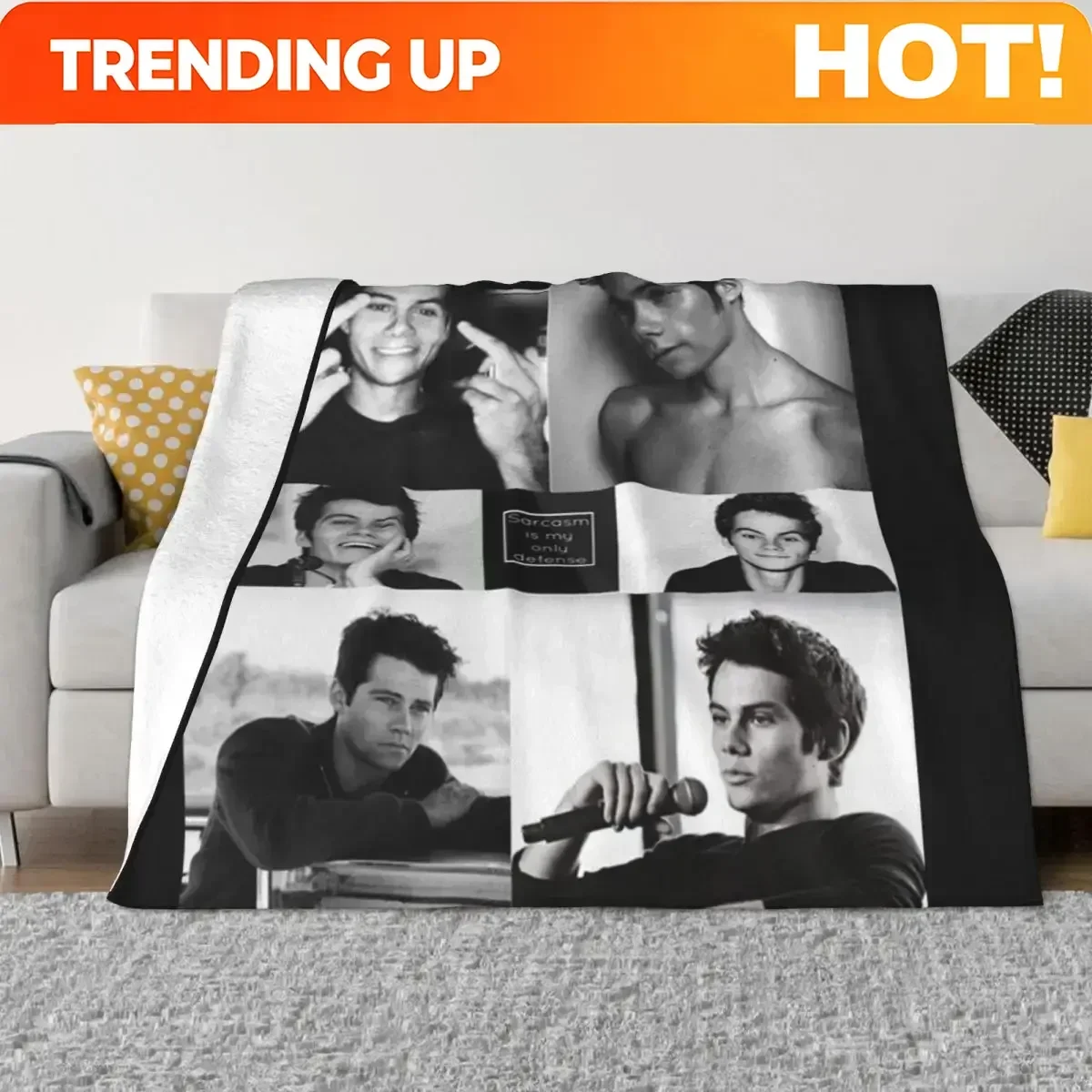 Custom Dylan O'Brien Throw Blanket Moving Blanket Throw Blanket For Sofa