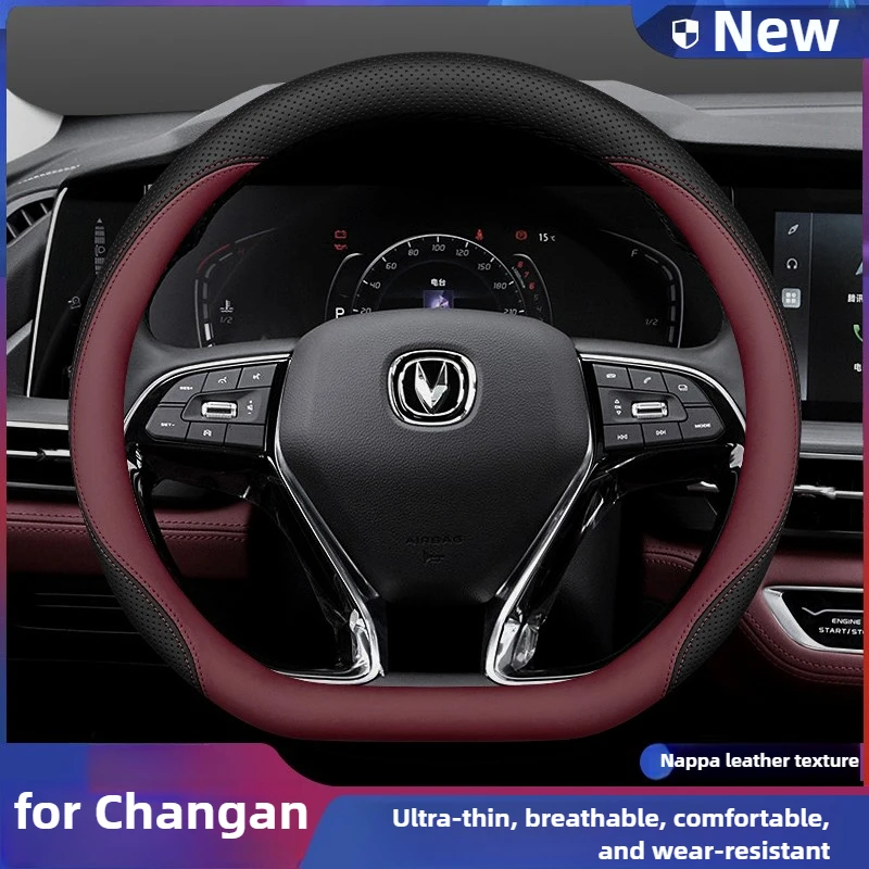 

Leather Car Steering Wheel Cover for Changan Univ Unis Unik Unit Cs55plus Cs15 Cs55 Hunter Cs75plus Cs35plus Accessories 2025