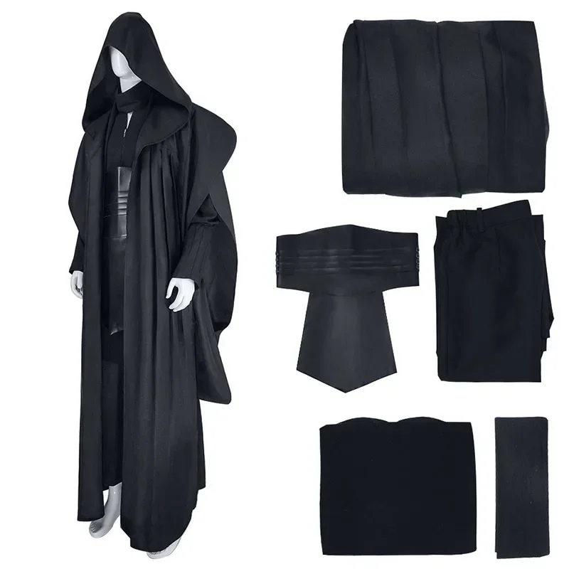 Disfraz de Darth Maul, disfraz de Darth Maul, uniforme, capa, máscara, disfraces de fiesta de Carnaval de Halloween para adultos para hombre y mujer