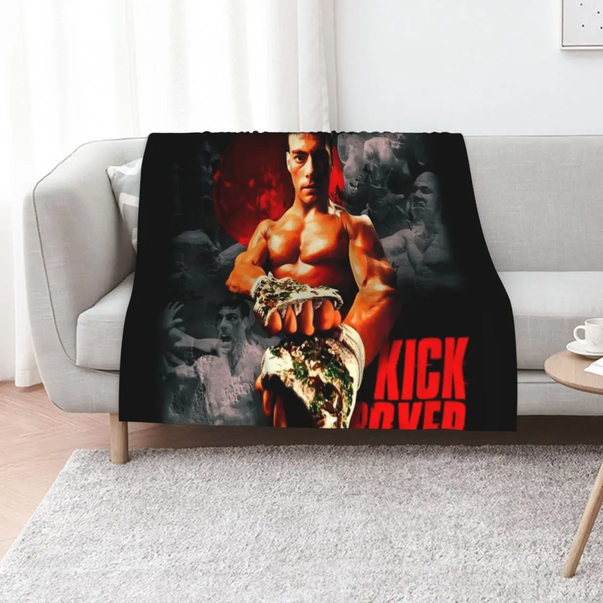 Kick boxer Throw Blanket Thin Thins Fashion Sofas Decorative Sofas Hairy for babies Blankets