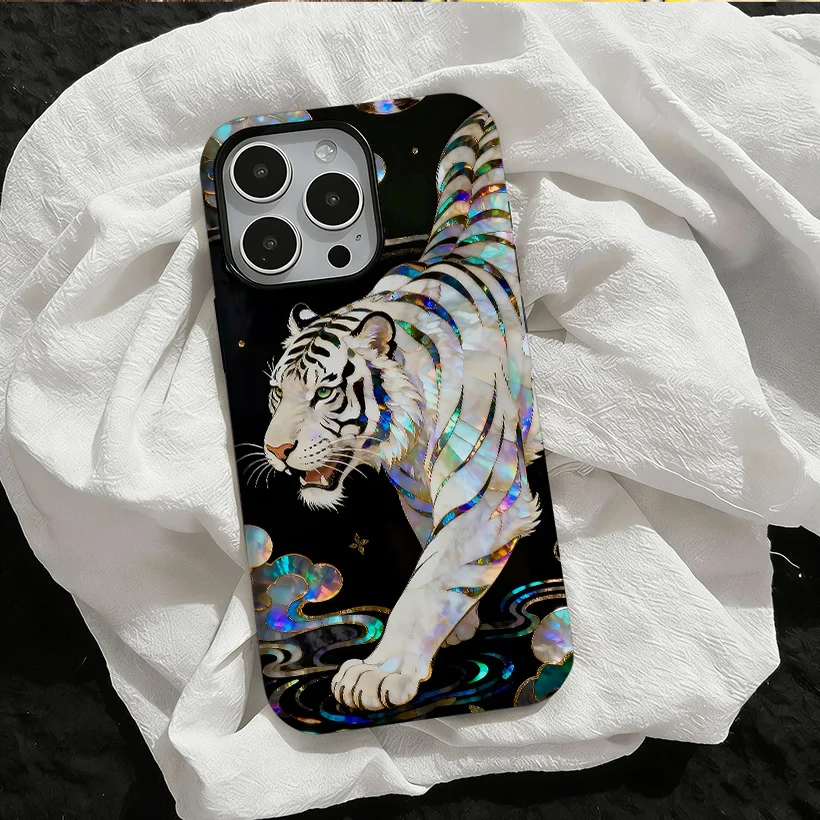 

Luxury fierce tiger pattern series Phone Case for iPhone 17 16 15 14 13 12 11 Pro Max Air Plus Luxury Double-layer Back Cover