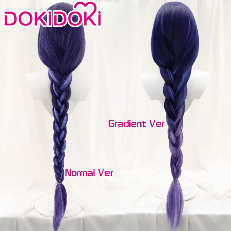 2025 جديد رايدن شوغون التدرج الصباغة لعبة جينشين تأثير DokiDoki بعل شعر مستعار تأثيري عيد الميلاد الحرة C ☆ ★ ee ☆ ★