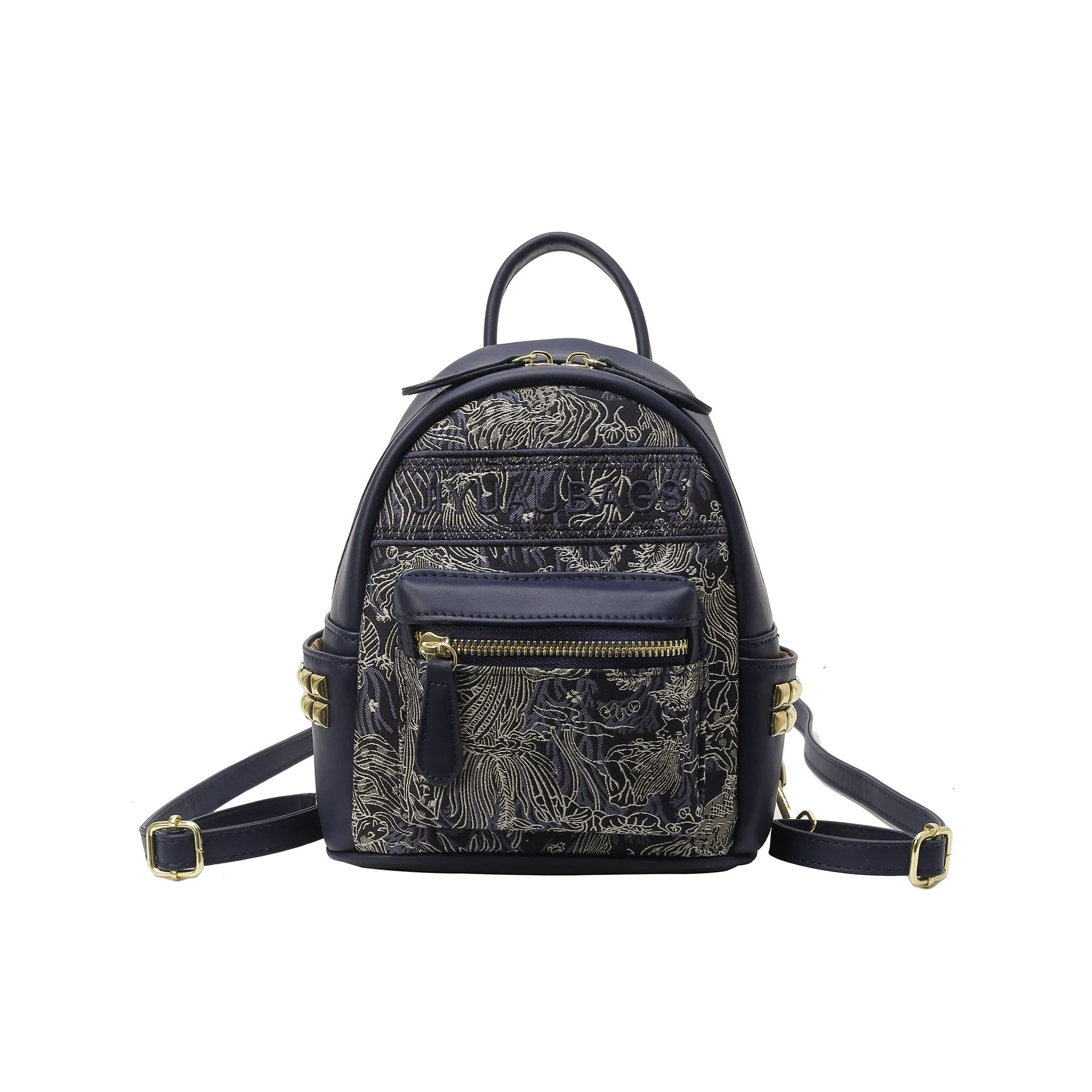 

2025new Embroidered Jacquard Double Shoulder Backpack for Women 2025 New - Stylish Trendy Casual Simple All-match Backpack