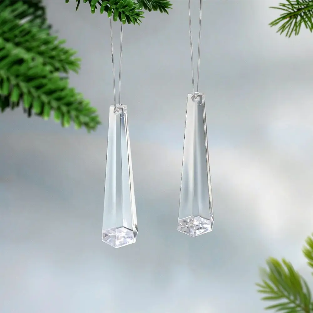 Crystal Style Acrylic Teardrop Pendants Clear Beads For Chandelier Light Accessory Hanging Wedding Hotel Decor