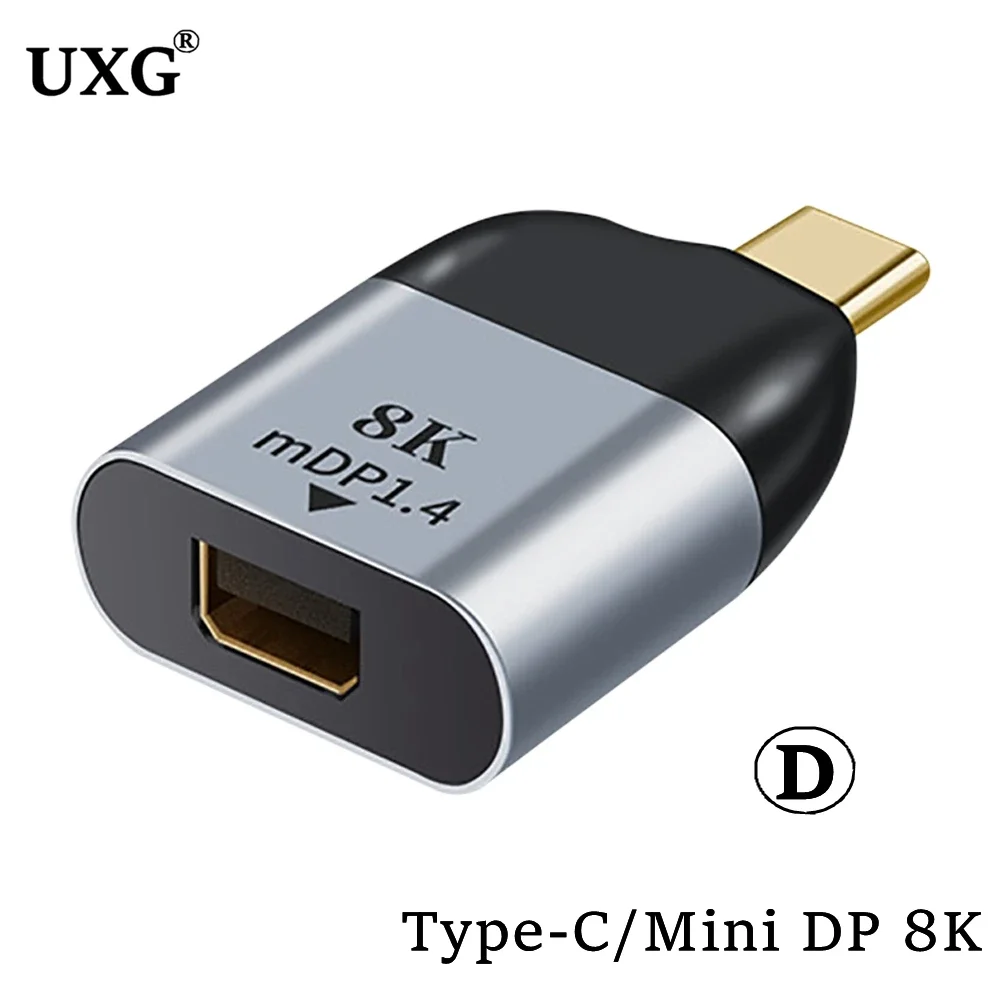 USB Type C To HDTV DP Mini Displayport Vga Adapter USB HD 8K Cable 4K Audio Video Converter For Samsung Huawei P30 MacBOOK