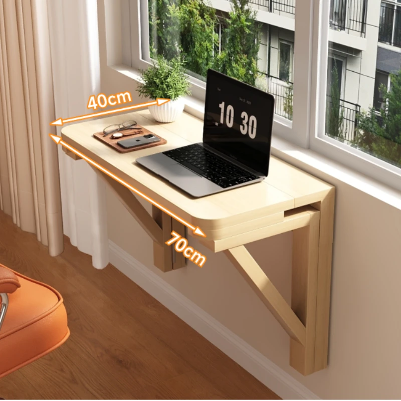 Nordic Style Wall Hanging Folding Table for Home Use Simple Study Desk Writing Desk Against The Wall Space-saving Laptop Desk