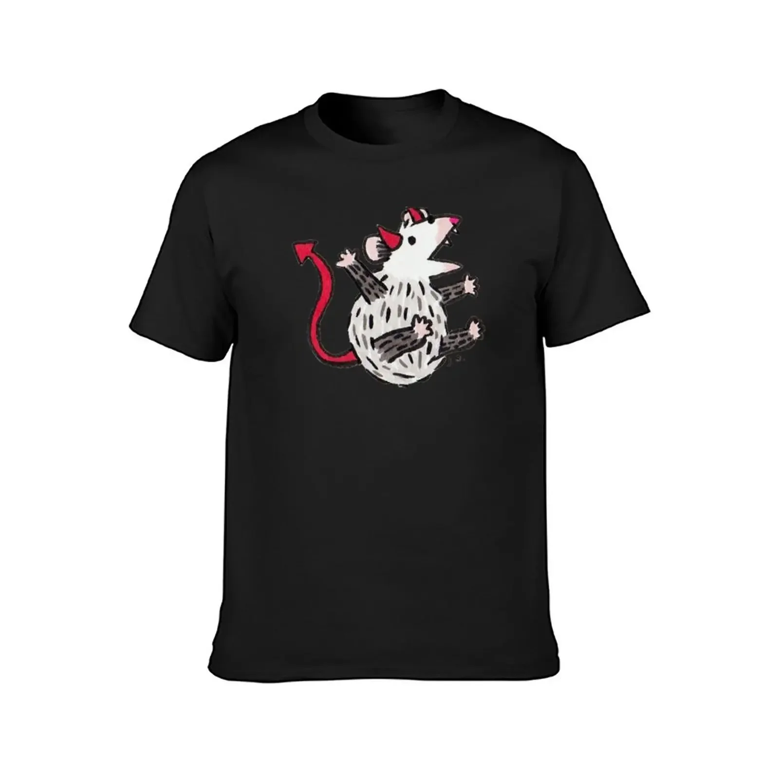 Devil Possum T-Shirt oversized t shirt vintage anime shirt t shirt men 100℅ cotton