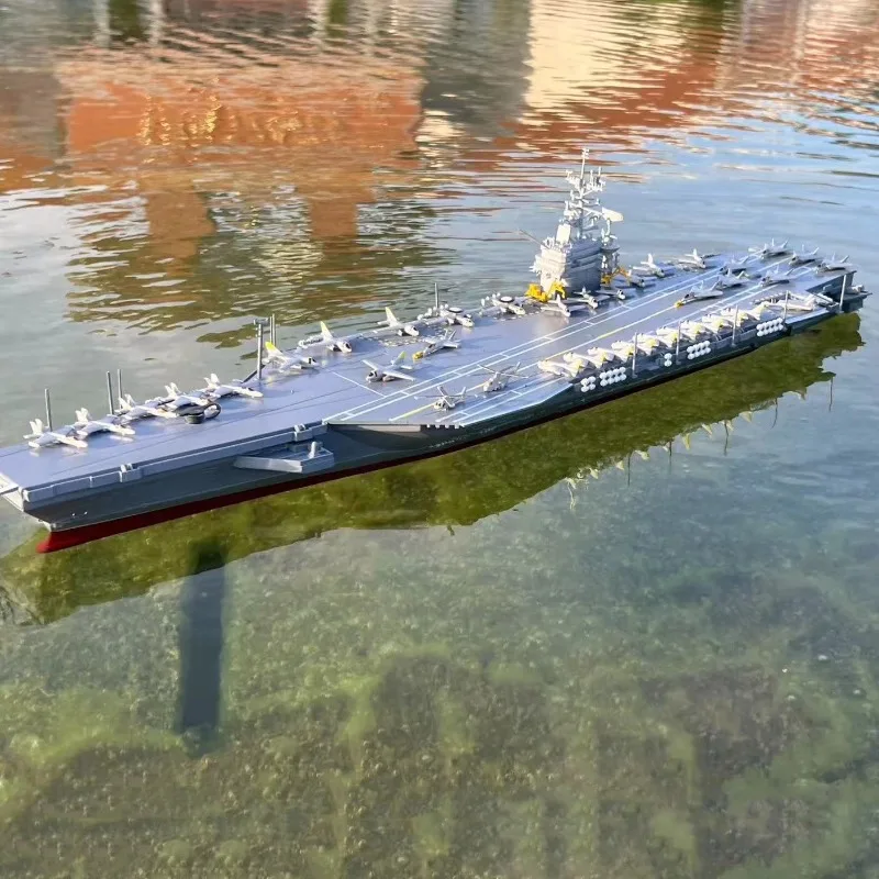 

Радиоуправляемая лодка 1/500 70 см Nimitz Class Самолет-носитель Лодка с дистанционным управлением Встроенный аккумулятор большой емкости Модель радиоуправляемой лодки Игрушка для взрослых