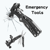 1 pc 16 In 1 Multifunctional Hammer Survival Tool Folding Pocket Pliers With Screwdriver Bottle Opener For Camping Hiking Car