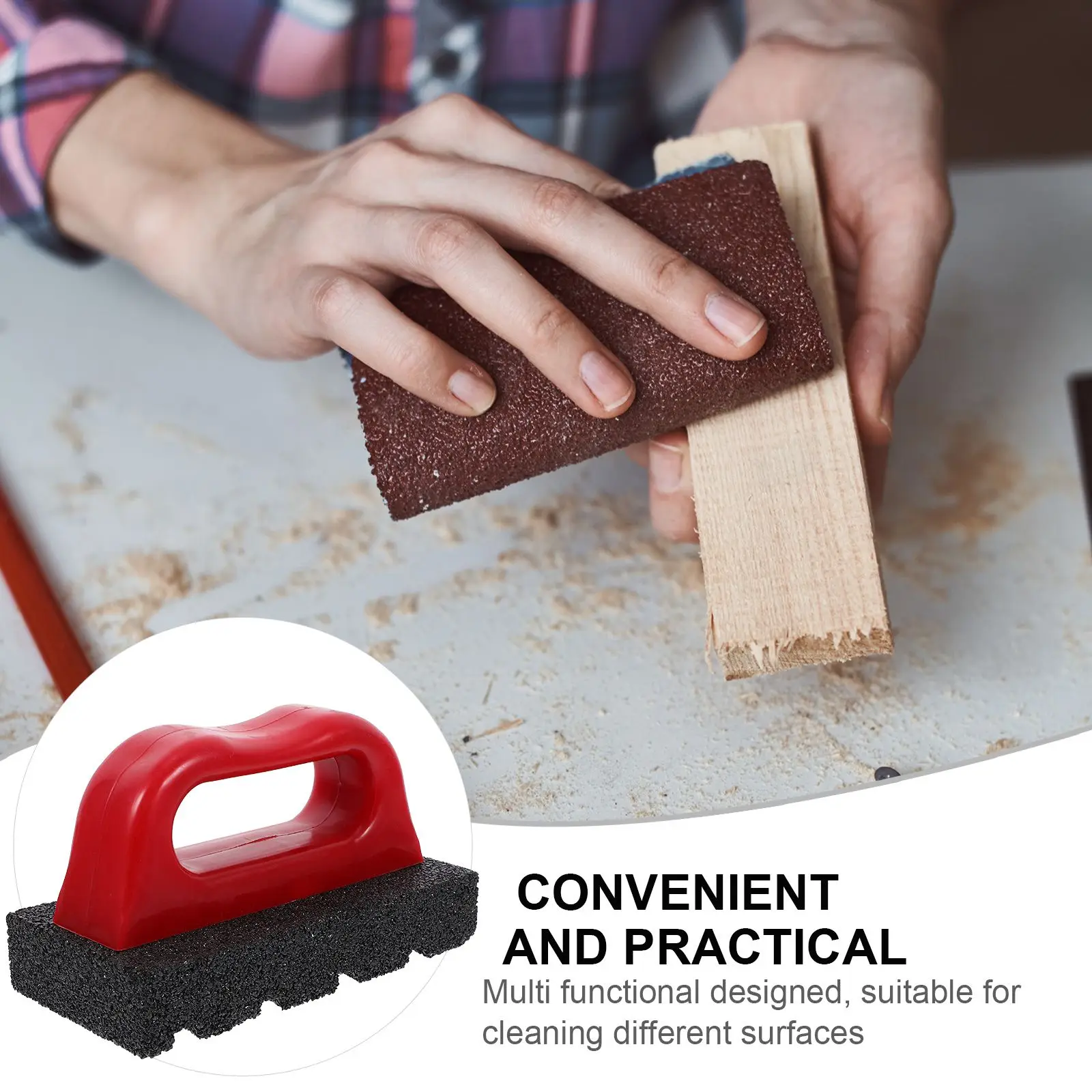 مقعر أداة تجليخ الطوب وضع تنظيف الرملي كتلة ملموسة ساندر التشطيب مكنسة البناء فرك الطوب أداة فرك