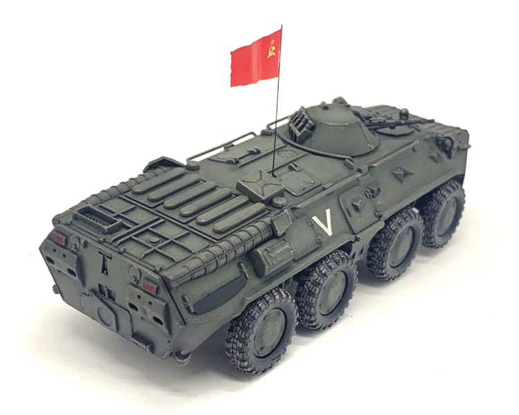 Fine 1:72 Russian BTR80 armored vehicle BTR-80A transport vehicle model  Finished product collection model