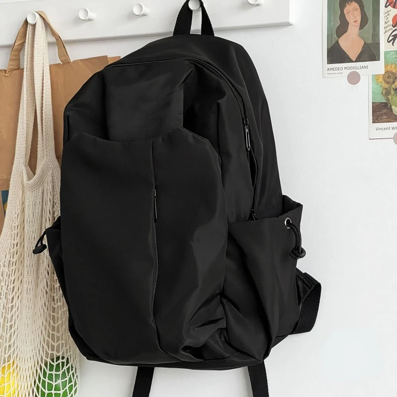 Simple Solid Y2k Aesthetic Laptop Bags Preppy Sweet Korean Vintage Schoolbags Fashion  Grunge Backpack for College Students