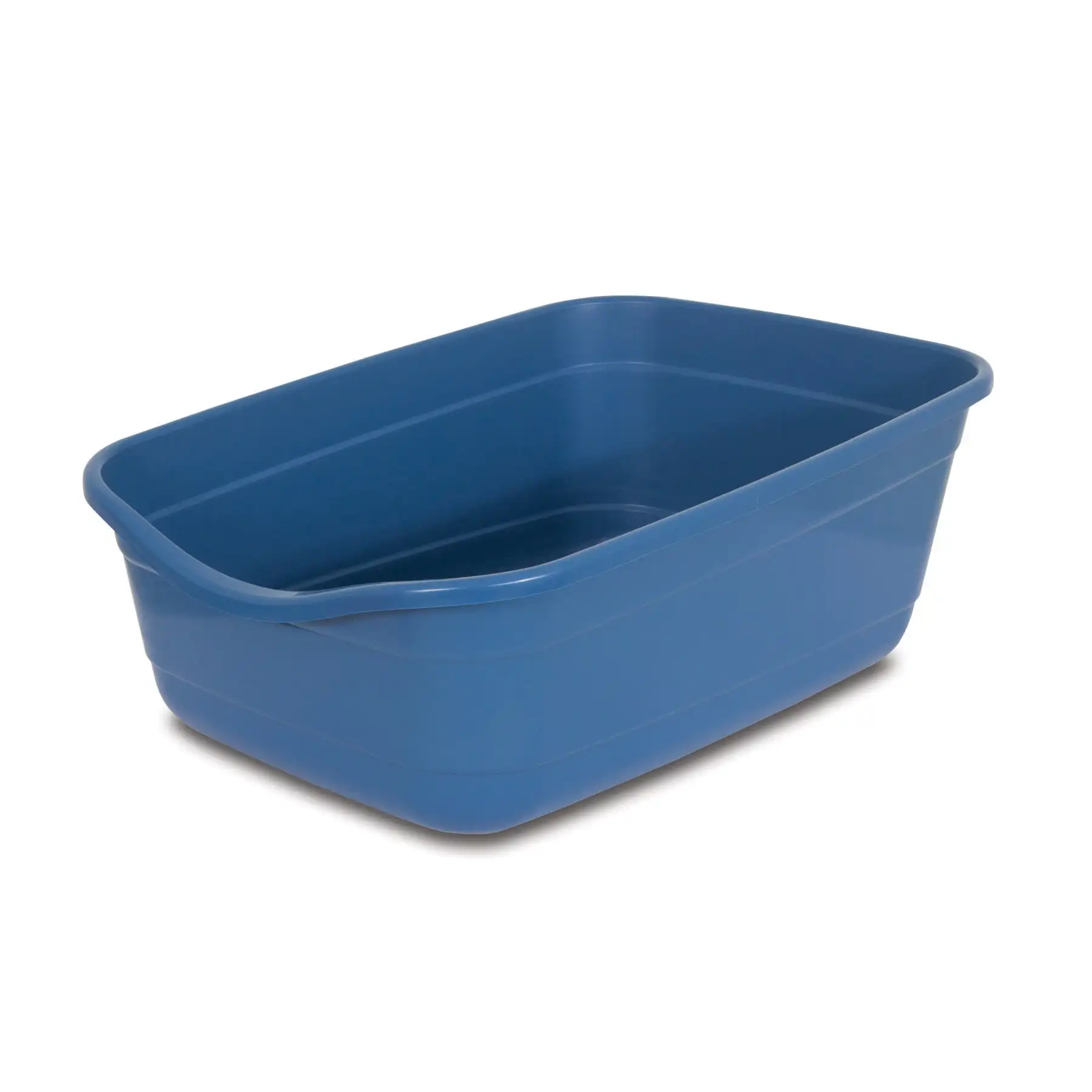 

Petmate High Capacity Open Top Cat Litter Box Cat Litter Pan for Large Cats, Giant, Blue