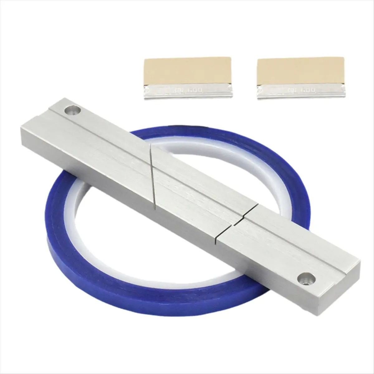 Promotion 10In Tape Splicing Set Splicing Block with Leader Tape and 2 Cutting Blades, Repairs Broken Tape for Revoxsonido Blue