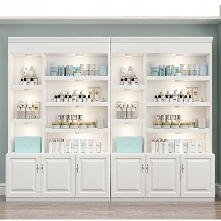 Cosmetics Display Cabinet Display Cabinet Nail Shop Partition Container Beauty Salon Showcase European Product Display Cabinet