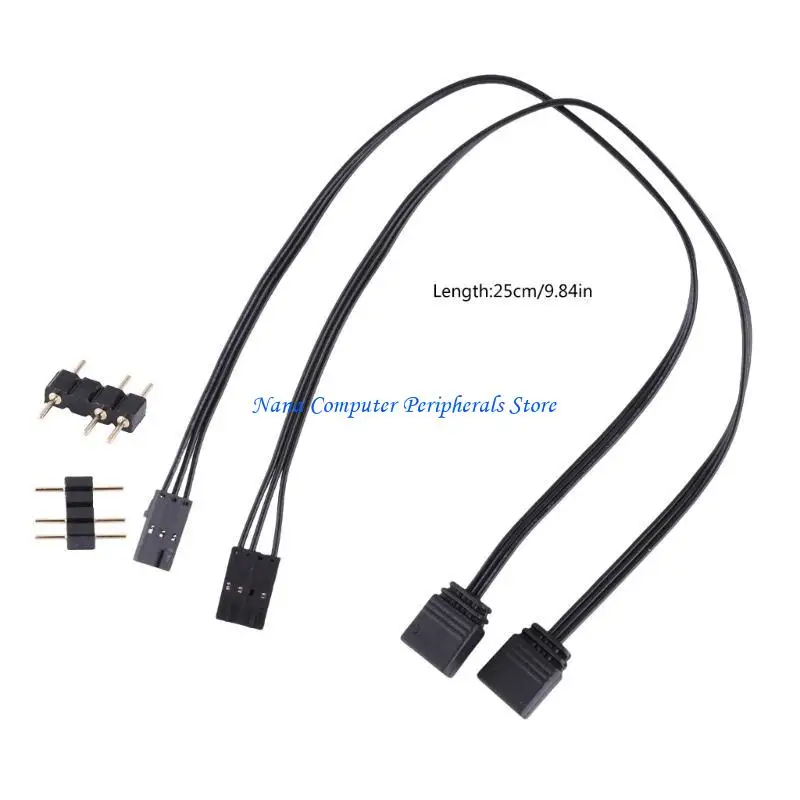 Cable adaptador del controlador F68C SQC128 para QL LL120 ICUE Synchonous Argb 4PIN 3PIN Adapter Cable