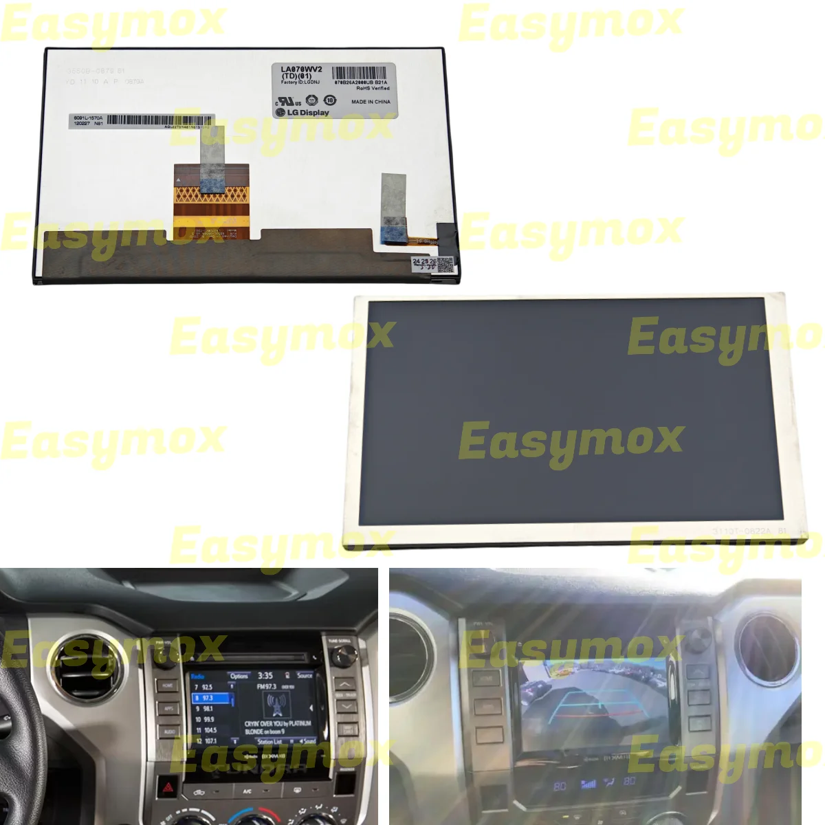 

Original LCD Display for 2014-2019 Toyota Paris Tundra Car Navigation GPS Multimedia Heads-up Unit Screen Replacement