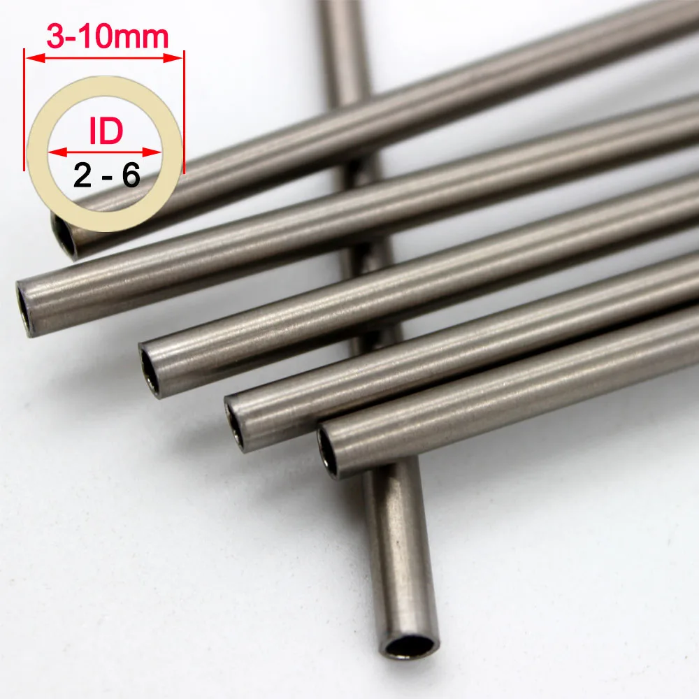 

1Pcs Titanium Ti Round Seamless Tube Tubing Piping DIY Material Anti-corrosion 10 20 30 40 50cm Length Alloy Pipe TA2 Titanium