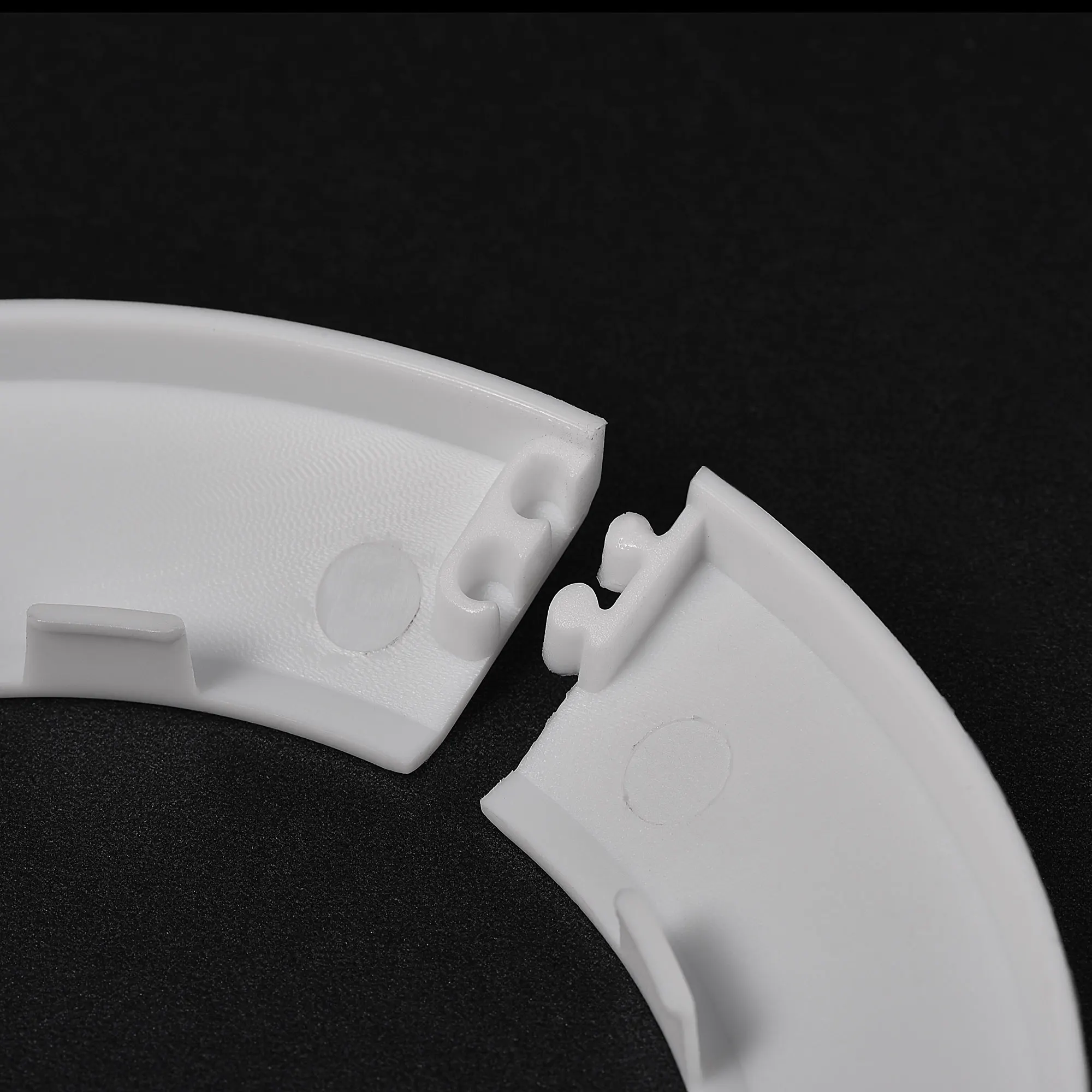 2/4/10 قطعة 12 مللي متر-114 مللي متر غطاء الأنابيب الديكور PP البلاستيك شعار مشبك نوع انبوب ماء استنزاف خط غطاء الأبيض #3