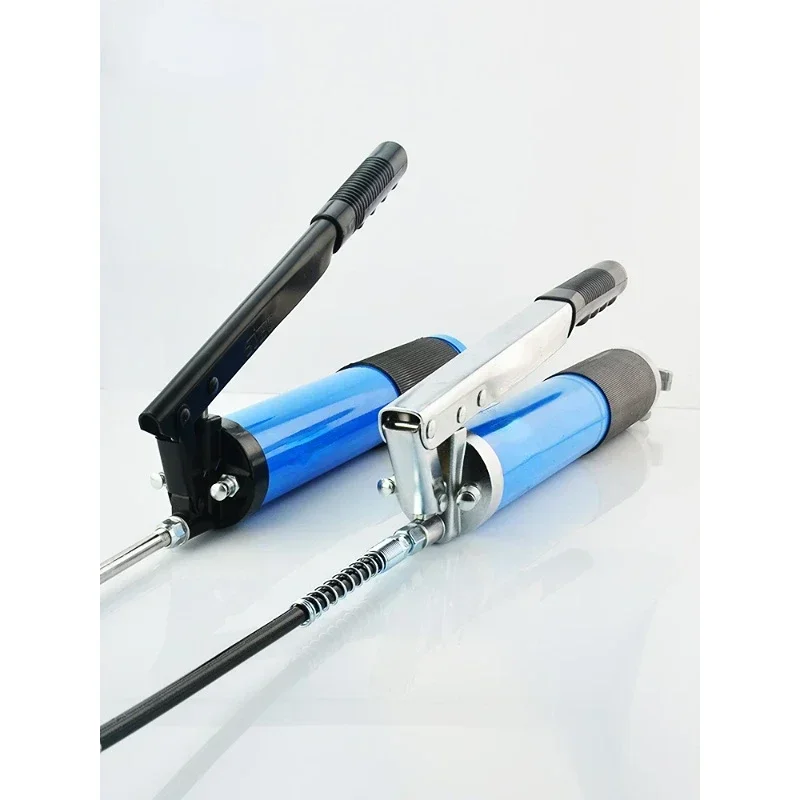 Press Rod Grease Gun Manual Double Piston Heavy Grease Gun Auto Repair Coarse Piston High Pressure Self-priming Grease Gun