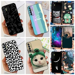 For Funda Tecno Camon 17P 2021 Case Black Silicone Soft TPU Back Cover For Tecno Camon 17 Pro 17 P Camon17P Phone Fundas Leopard