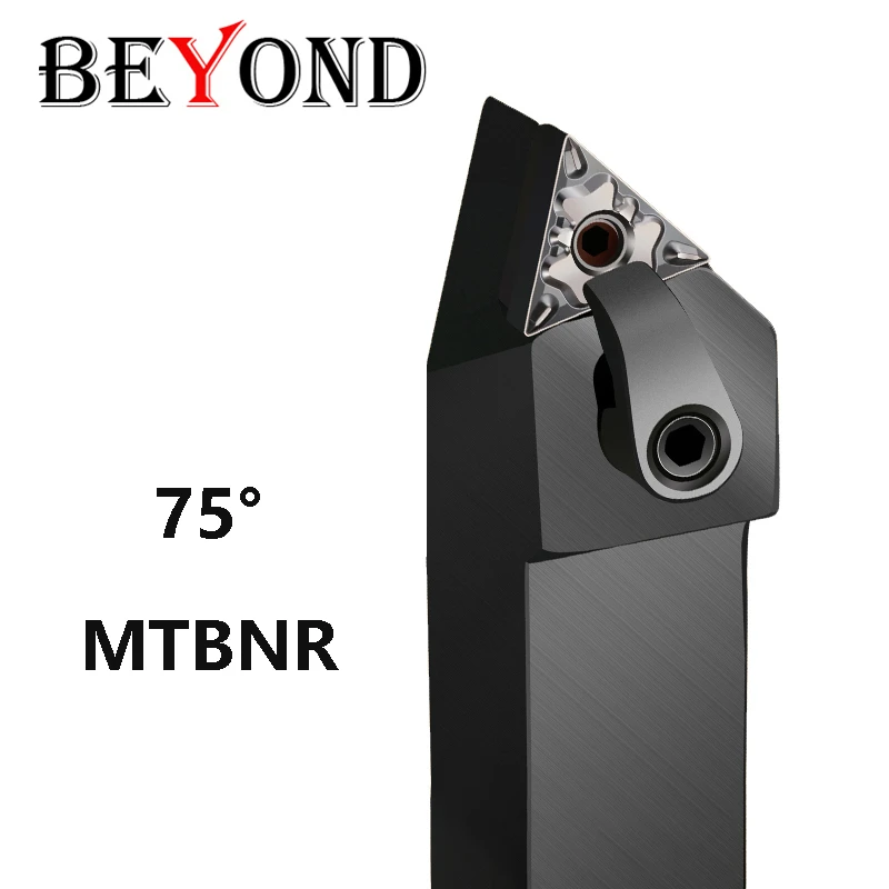 

BEYOND MTBNR MTBNL MTBNR1616H16 MTBNR2020K16 MTBNR2525M16 Держатель токарного инструмента 25 мм Внешние твердосплавные пластины Хвостовик токарного станка
