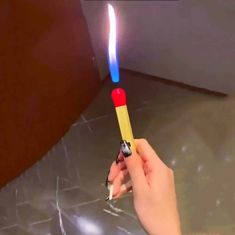New Super Long Match Butane Gas Lighter Torch Refillable Lighter Home Kitchen Candle Ignition Gadget Outdoor Men Gifts