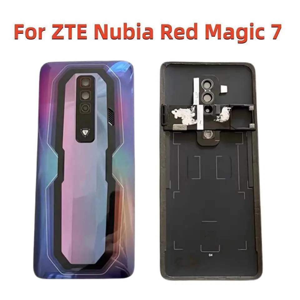 Original Best Battery Back Cover Housing Door Lid For ZTE Nubia Red Magic 7 NX679J Rear Case Phone Shell Replacement Glass Lens