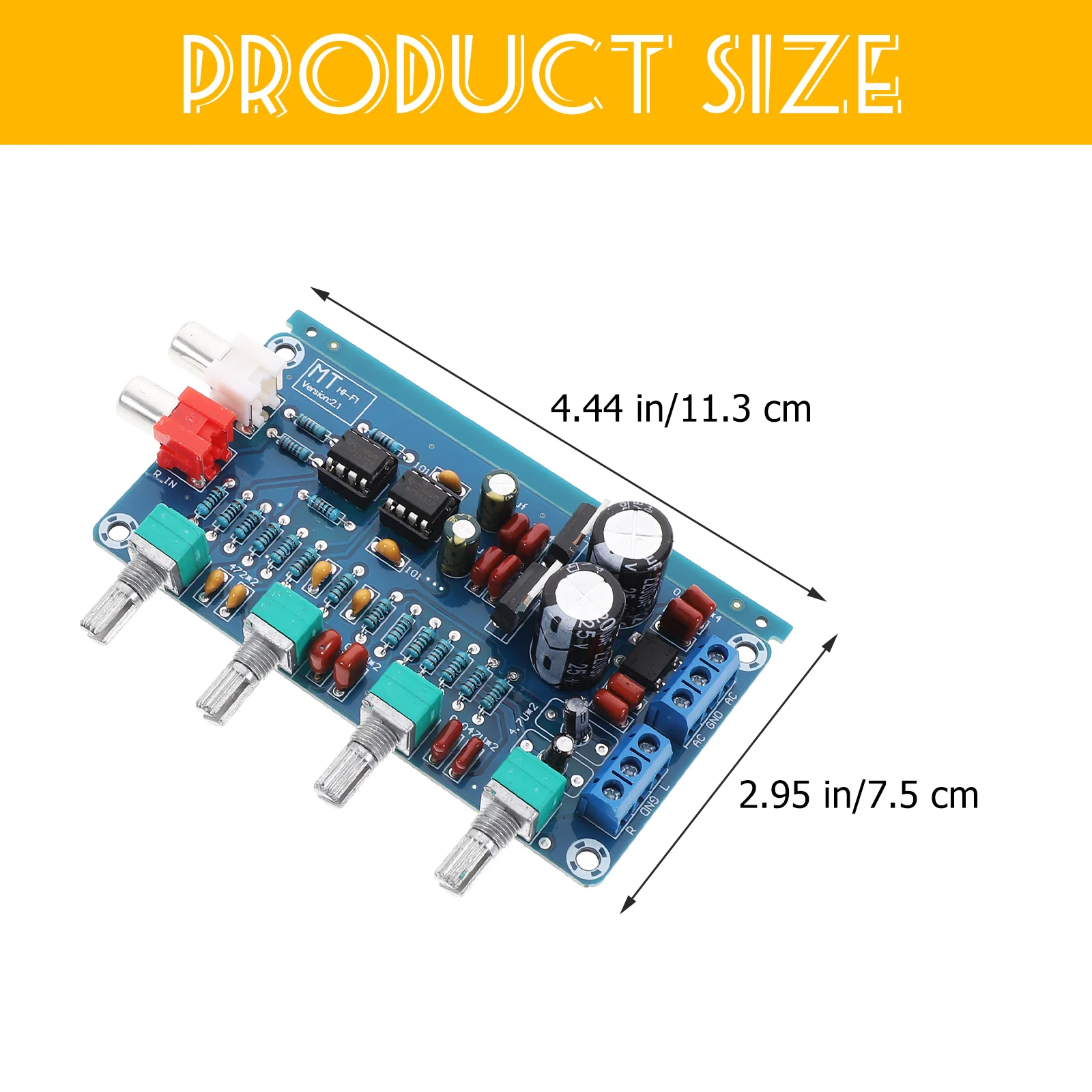 

Audio Mixer Board Digital Amplifier Module With Preamp Tone Volume Control For Studio Recording Equipment Diy Speaker Upgrade