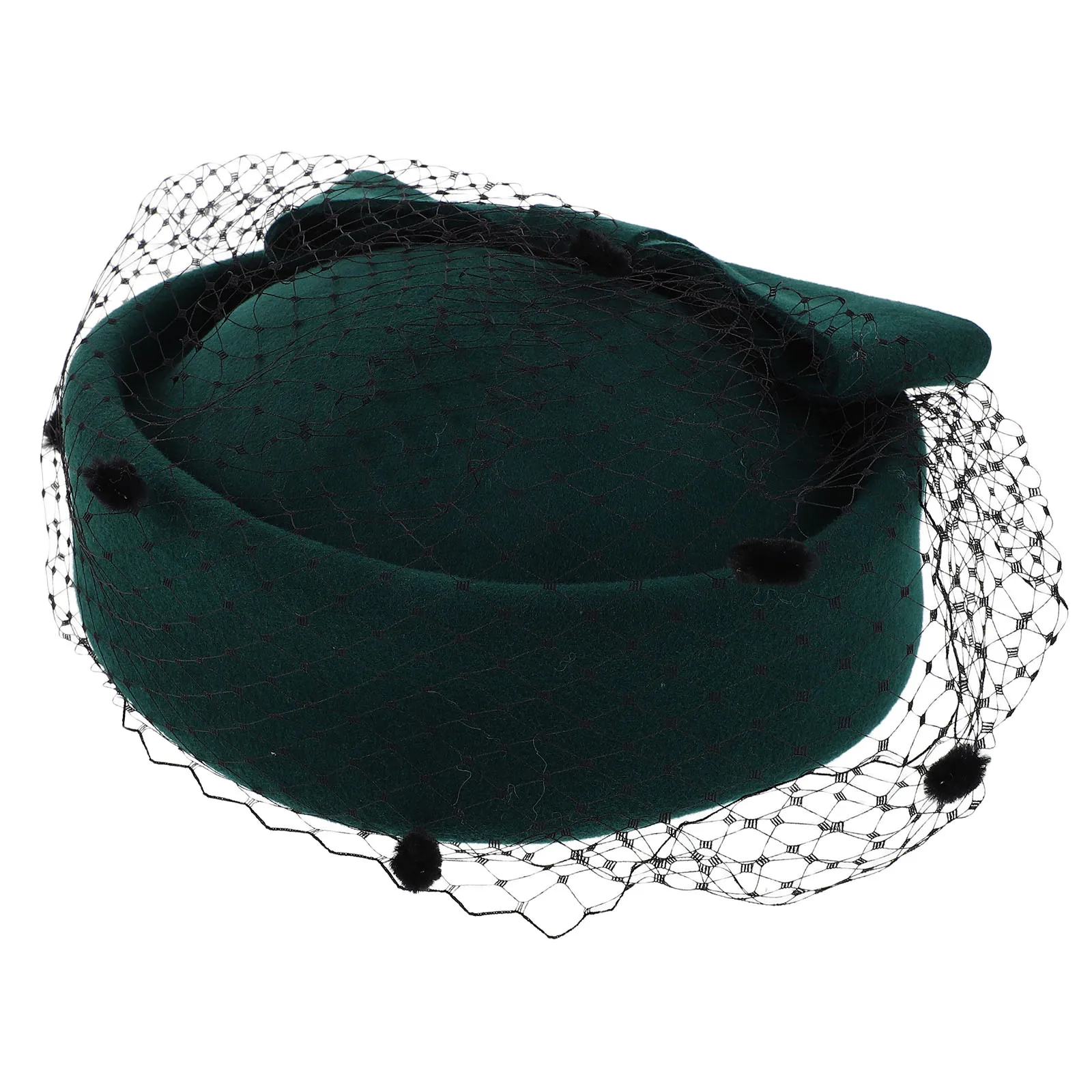 

Airplane Hostess Hat Masquerade Fascinators Veils Bow Flight Attendant for Women Hostesses
