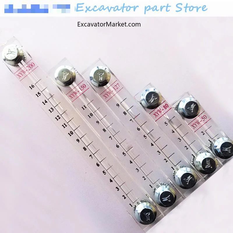 High Quality For Excavator Xyw level gauge XYW-50 80 100 125 150 acrylic oil level gauge With M10 galvanized screws