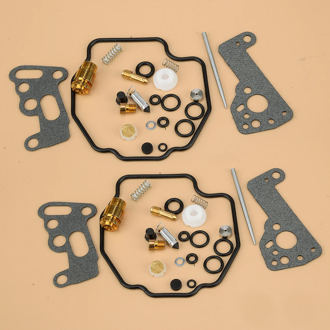 2 Sets Motorcycle Carburetor Repair Rebuild Kit Accessories Fit for Yamaha VMX1200 Venture XVZ1300 Royale XVZ1300D