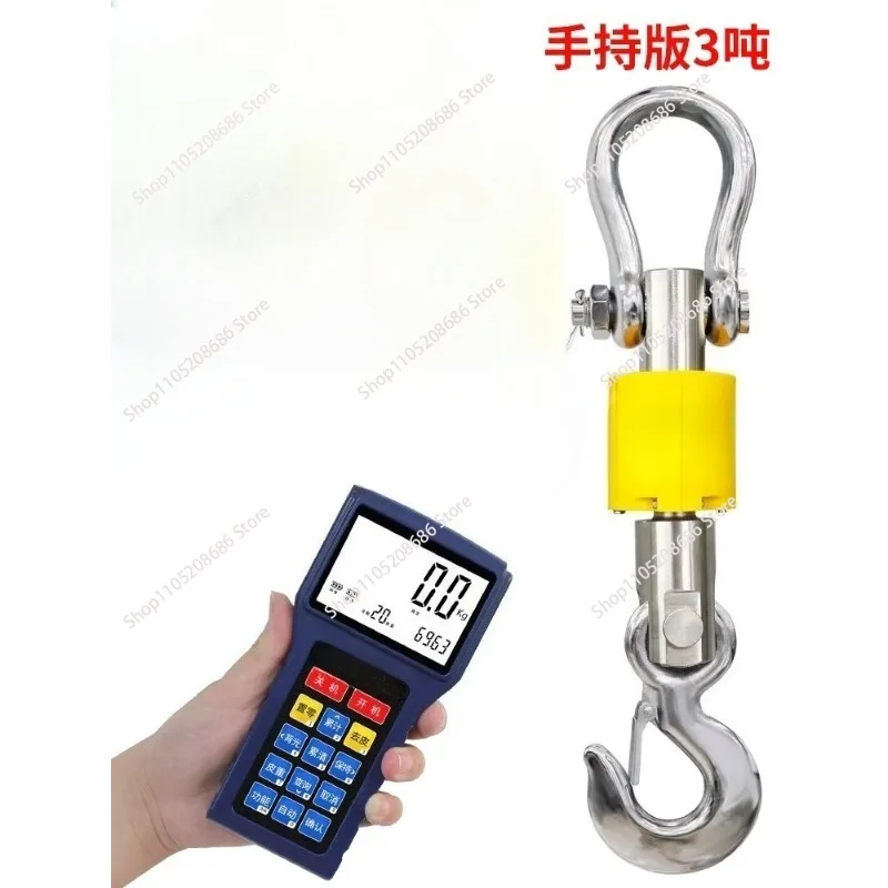 Professional Digital 10T Weighing Scale  Hanging Crane Scale Waterproof and Dustproof with High Precision