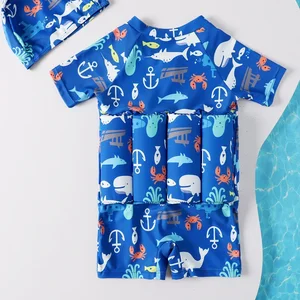 Children Swimming Training Bath Clothing Boys Girls Swimming Suitable Floating Swimsuits Children Children Buofancy Bath + Caps Suit 8 Main Sales Children's Bikini Girl - №7