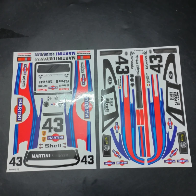 Martini Decal Sheet for 1/10 RC Drift car Clear body shell