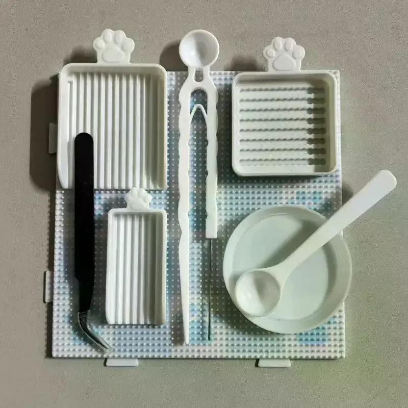 1Set Creative Beads Clips Pen Tray Kits 2.6mm Efficient Padding Bean Pen DIY Save Time Beads Picking Tray Kit