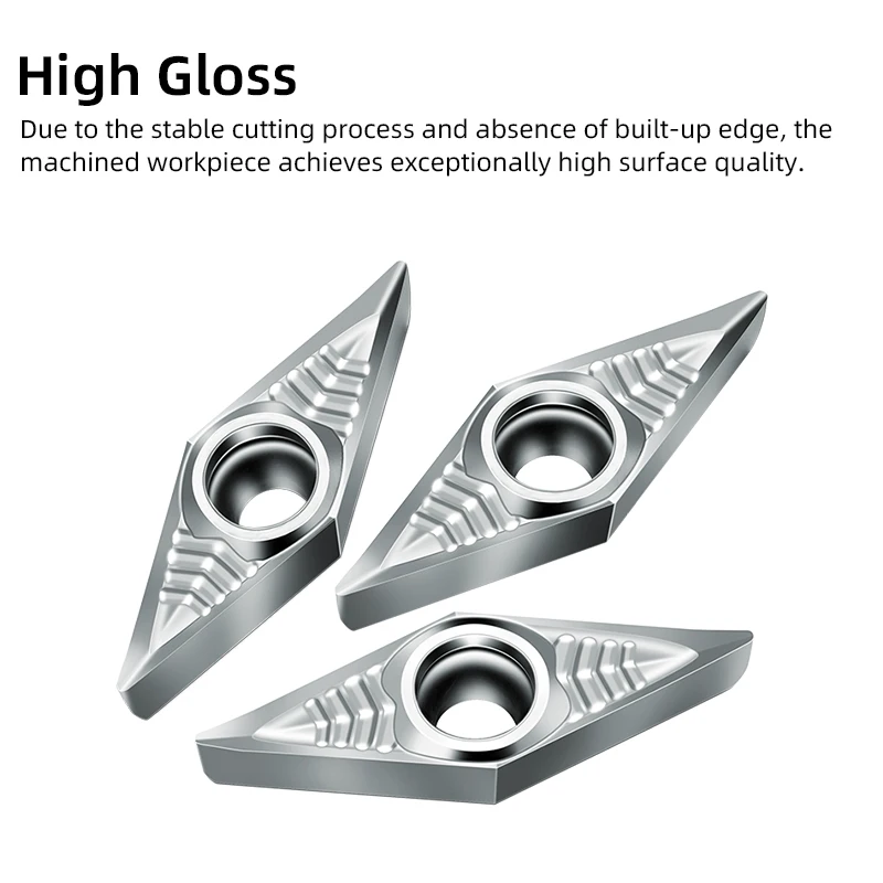 Aluminum Insert VCGT110302 AL MG VCGT110304 VCGT110308 VCGT160402 160404 160408 VCGT160412 Wood Turning Tools Lathe Cutter