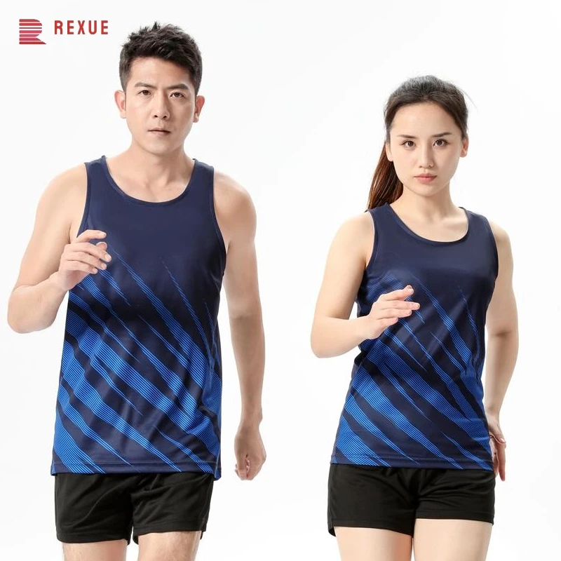 

Track Field Singlet Set Unisex Running Jogging Sleeveless Tracksuit Breathable Men Women Marathon Athletics Clothing Vest+Shorts