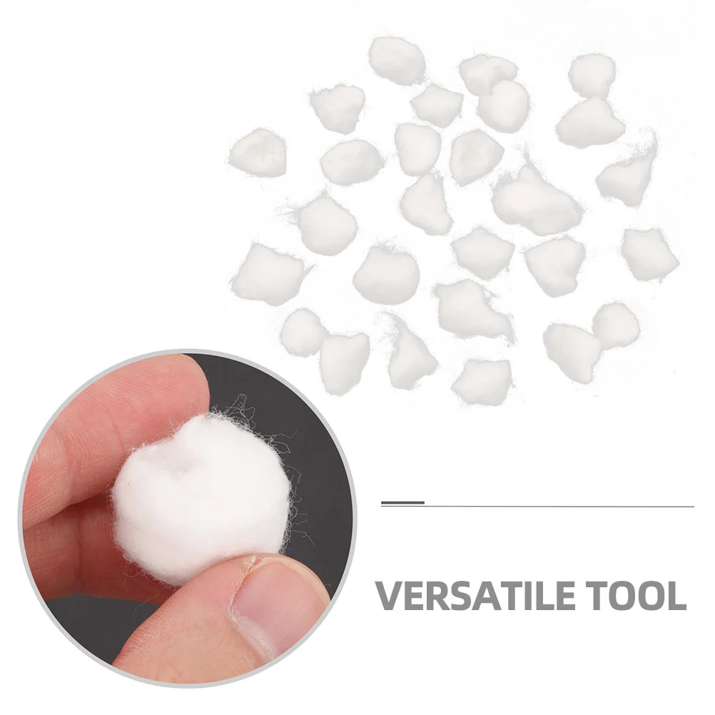 

3 Bags Nail Gel Cleaning Cotton Balls Absorbent Nail Polish Removal Tool Soft Comfortable for Home Salon Cotton Ball