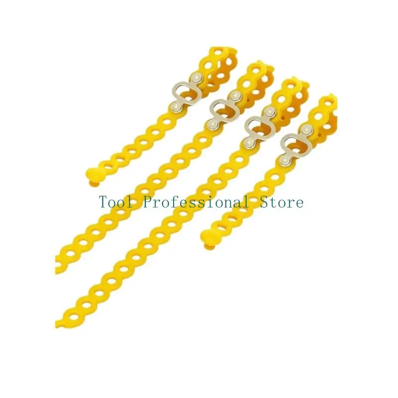 57QF 1 Set Heavy Duty Silicone Tie Modular Straps For Equipment Tool Cables Organization 2 Size 9.5inch And 18.5inch
